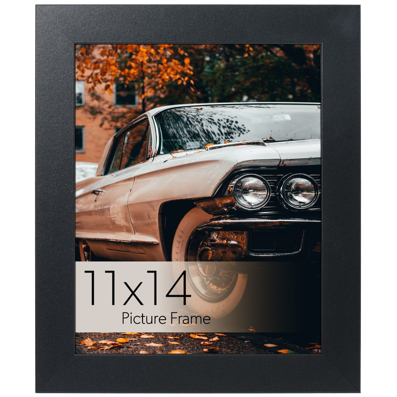 WallsThatSpeak Vertically or Horizontally Hanging Black 11" x 14" Picture Frame with Glass